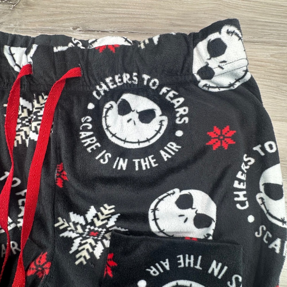 Disney‎ The Nightmare Before Christmas Jack Skellington Pajama Pants WMNS M 8/10 - Picture 5 of 9